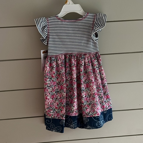 Bonnie Jean Toddler Butterfly Sleeve Dress - Picture 2 of 7